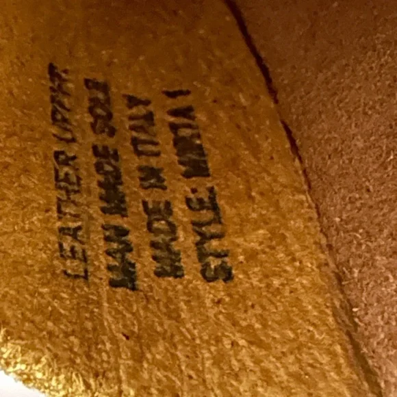 Marina Luna Women’s Suede Sandals Mustard Yellow Size 6.5 Made in Italy​​​​​​ - Picture 9 of 9